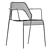 Mesh Armchair: Sleek and Stylish by Bludot 3D model small image 5