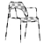 Mesh Armchair: Sleek and Stylish by Bludot 3D model small image 6