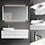 Modern Duravit XViu Vanity Set 3D model small image 1