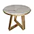 RIV 88.5050 OM: Elegant Brass and Marble Coffee Table 3D model small image 1