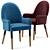 Alchemy Carver Armchair: Elevated Elegance for your Dining Space 3D model small image 4