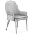 Alchemy Carver Armchair: Elevated Elegance for your Dining Space 3D model small image 6