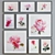 Modern Rose Watercolor Picture Frame Set 3D model small image 5