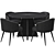 Elegant Wellington Dining Table 3D model small image 4