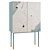 Sleek Basjoo Bar Cabinet: Modern Design for 21st Century 3D model small image 2