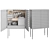 Sleek Basjoo Bar Cabinet: Modern Design for 21st Century 3D model small image 6