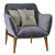 Elegant Jade Armchair: Stylish and Comfortable 3D model small image 1