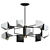 Elegant Lumen Lux Ceiling Chandelier 3D model small image 1