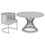 Garda Decor Table & Chairs 3D model small image 5