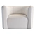 Stylish Baker Wave Chair 3D model small image 1