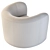 Stylish Baker Wave Chair 3D model small image 3