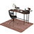 Modern Office Furniture Set 3D model small image 2