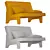 BAM! Compact 2-Seater Sofa 3D model small image 2