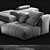 Sleek Pixel Sofa - Italian Design 3D model small image 3