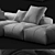 Sleek Pixel Sofa - Italian Design 3D model small image 5