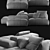 Sleek Pixel Sofa - Italian Design 3D model small image 13