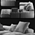 Sleek Pixel Sofa - Italian Design 3D model small image 14