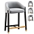 Sleek Blink Counter Stool 3D model small image 1