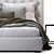 Turman Bed: Sleek & Stylish 3D model small image 3