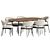 Luxury Luz Harri Dining Set 3D model small image 2