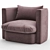 Elegant Jules Armchair 2013 3D model small image 4