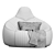 Cozy Chic: Ligne Roset Pumpkin Pouf 3D model small image 7