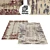 Irregular Splash Pattern Rug Set 3D model small image 1