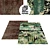 Irregular Splash Rug Set: Large, High-Res 3D model small image 1