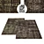 Irregular Chocolate Splash Rug - Large 3D model small image 1