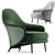 Modern Comfort: ANGIE Armchair by Minotti 3D model small image 7