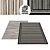 Striped Rug Set: Bold, Large, and Stylish 3D model small image 1