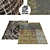 Contemporary Irregular Rugs Set 3D model small image 1