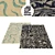 Modern Irregular Pattern Rug Set 3D model small image 1