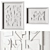 Modern Geometric Wall Relief Art 3D model small image 1