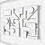 Modern Geometric Wall Relief Art 3D model small image 5