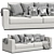 Elegant Telford Sofa | Luxurious Comfort 3D model small image 2