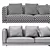 Modular Dock Basso Sofa 3D model small image 4