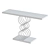 Sleek Black Console Table 3D model small image 2