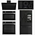 Sleek Samsung Kitchen Appliance Set 3D model small image 1