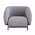 Cider Edition Curl Armchair: Sleek and Stylish Seat 3D model small image 2