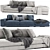 Stylish Verzelloni Holden Sofa 3D model small image 1