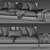 Stylish Verzelloni Holden Sofa 3D model small image 4