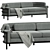 Modern Elegance: Contempo Sofa 3D model small image 2