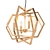 Damaris Gold Chandelier: Elegant Illumination 3D model small image 1