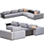 Poliform Westside Sofa: Elegant and Modern 3D model small image 2