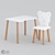 Scandi Kids Furniture Set: Ergonomic Design 3D model small image 4