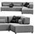 Luxurious Leolux Sofa for the German Home 3D model small image 2