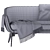 Sleek and Stylish: Minotti Belt Sofa 3D model small image 4