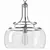 Elegant Charleston Brushed Nickel Pendant 3D model small image 1