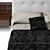 Stylish Brasilia Minotti Bed 3D model small image 3